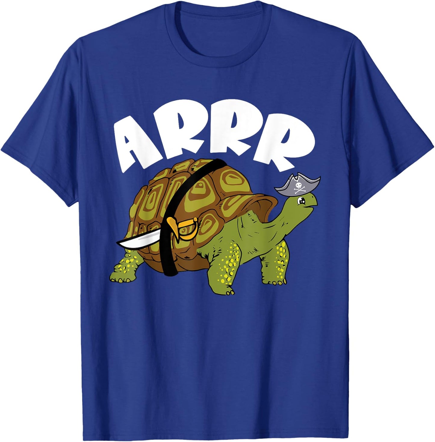 Arrr Pirate Tortoise Turtle Reptile Kids T-Shirt - T-Shirt | Royal