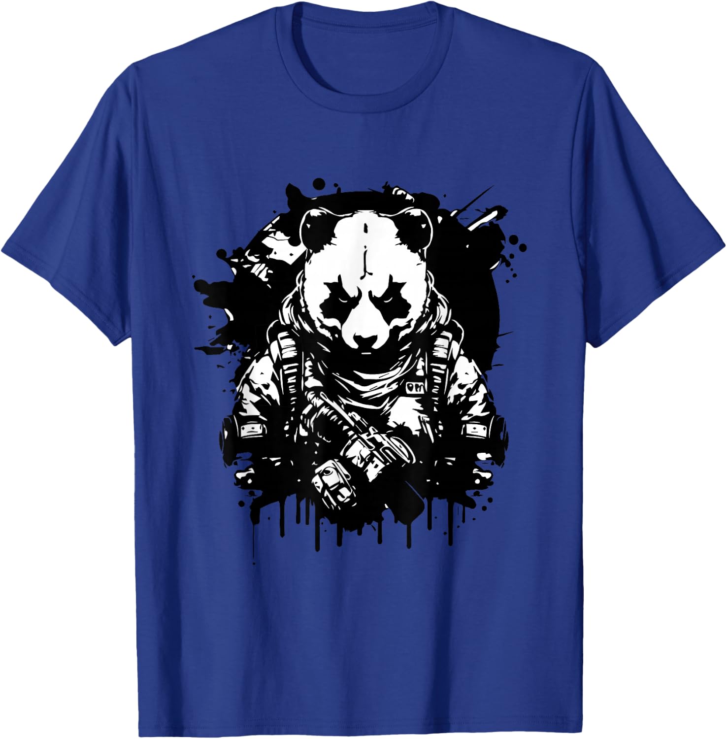 Determined Tactical Panda - Not so Fluffy and Harmless T-Shirt - T-Shirt | Royal