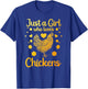 Funny Girl Chicken Design For Kids Women Mom Chicken Lover T-Shirt - T-Shirt | Royal