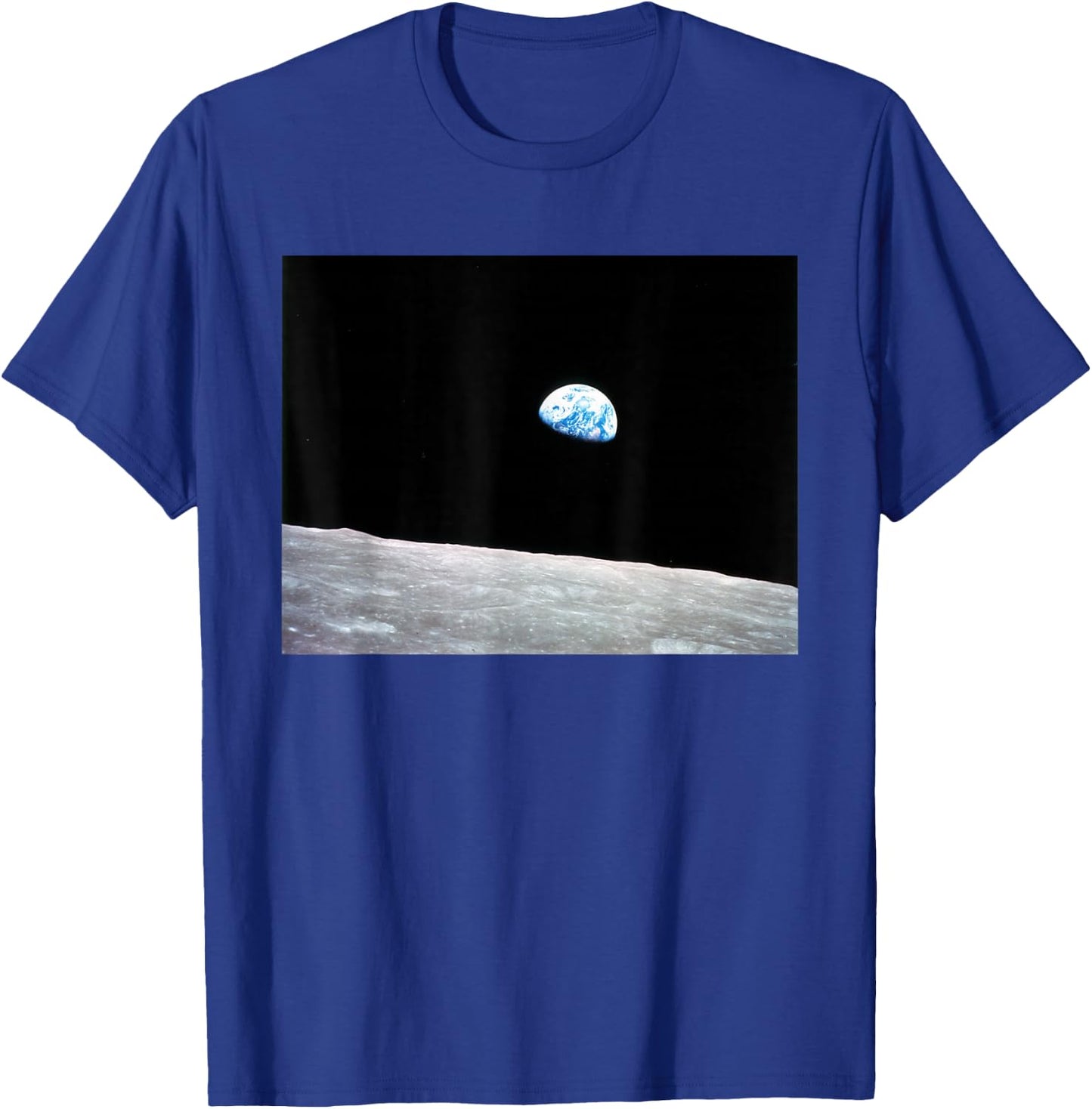 Earthrise - On The Moon Earth From Space T-Shirt - T-Shirt | Royal
