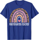 Kindergarten Teacher Rainbow Leopard 1st Day Of School T-Shirt - T-Shirt | Royal