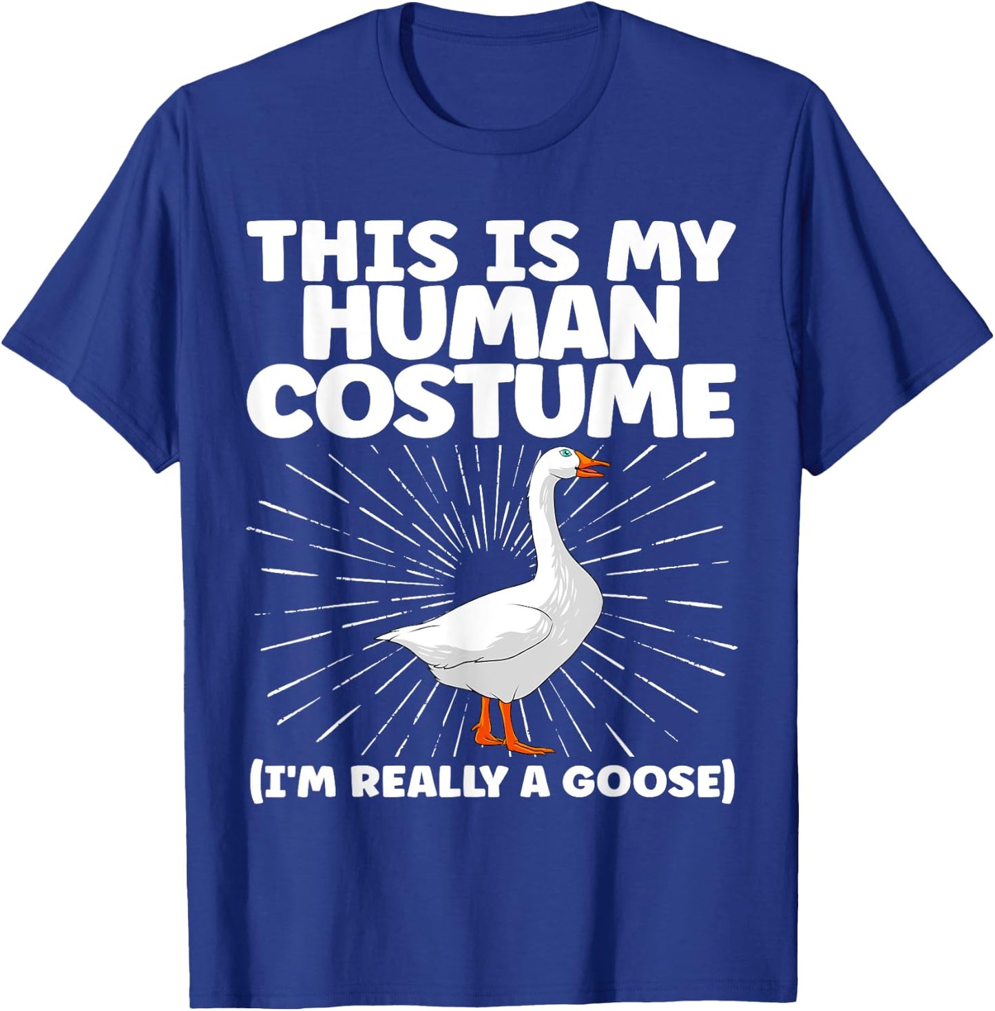 Cute Goose Design Women Farm Animal Goose Lovers T-Shirt - T-Shirt | Royal