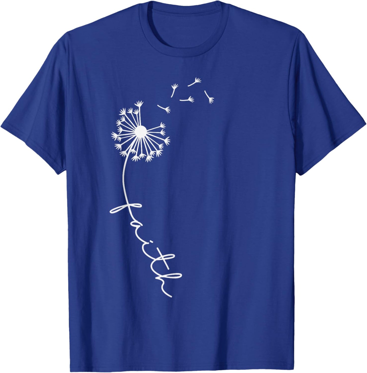 Dandelion Faith Quote Christian Lion Luke Women Kids T-Shirt - T-Shirt | Royal