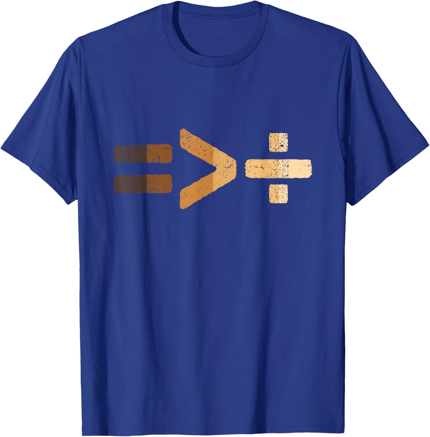 Equality is Greater Than Division Black History BLM Melanin Small T-Shirt - T-Shirt | Royal