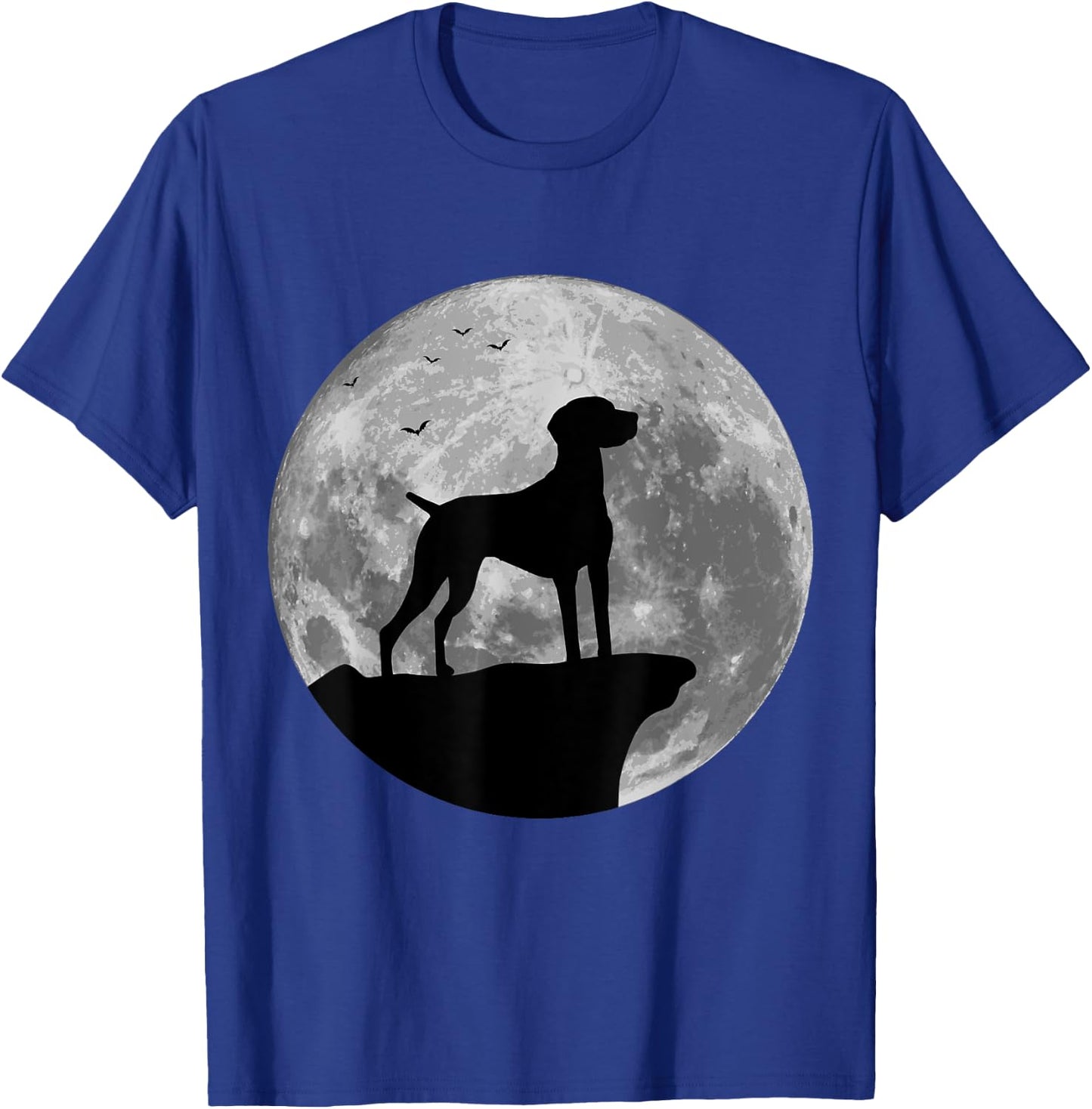 Hungarian Vizsla Silhouette In The Moon Halloween Costume T-Shirt - T-Shirt | Royal