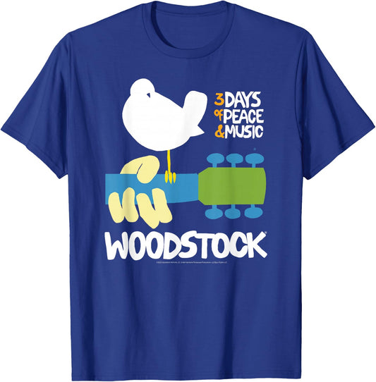 Woodstock - 3 Days Of Peace And Music Poster T-Shirt - T-Shirt | Royal