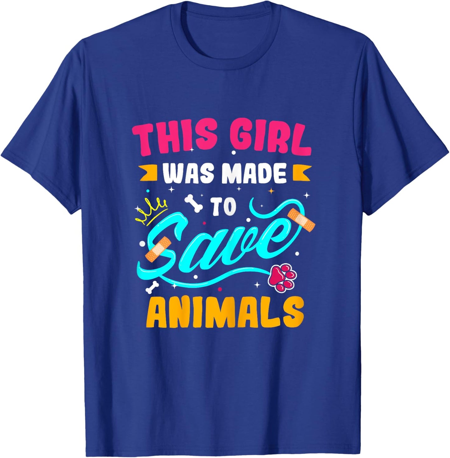 Future Veterinarian - This Girl Was Made To Save Animals T-Shirt - T-Shirt | Royal