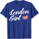 London Girl United Kingdom London T-Shirt - T-Shirt | Royal