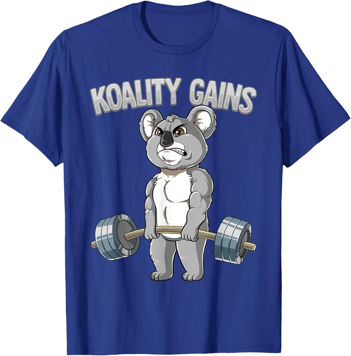 Koality Gains Koala Gym Bodybuilding T-Shirt - T-Shirt | Royal
