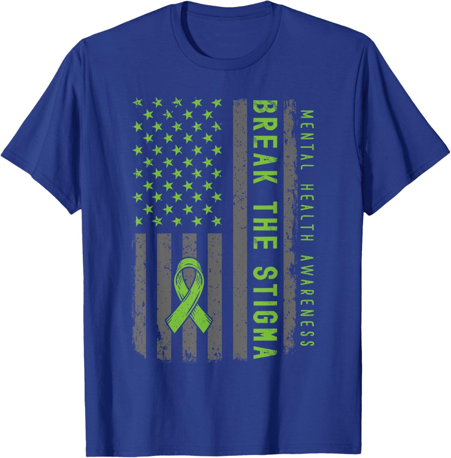 Mental Health Matters Fight Stigma Mental Health Awareness T-Shirt - T-Shirt | Royal
