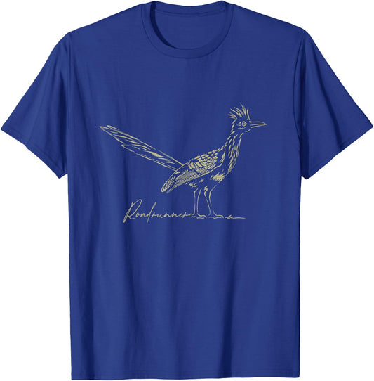 Minimalist Roadrunner Lover Distressed T-Shirt - T-Shirt | Royal