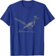 Minimalist Roadrunner Lover Distressed T-Shirt - T-Shirt | Royal