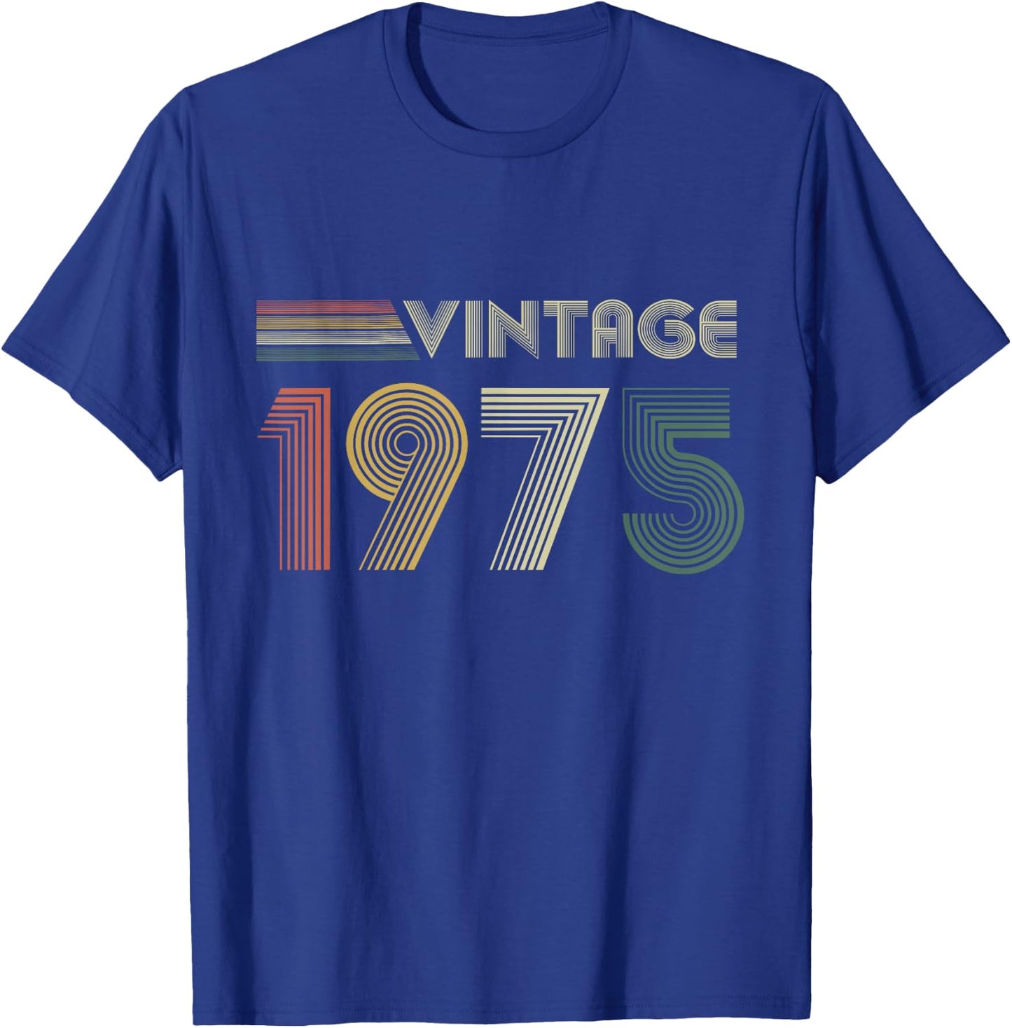 Vintage 1975, 1975 Birthday, 1975 T-Shirt - T-Shirt | Royal