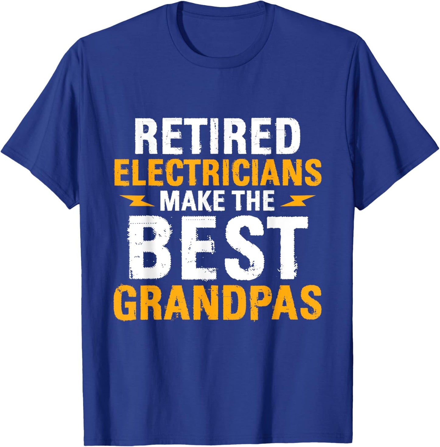 Retired Electricians - Grandpa Repairmen Electrical Worker T-Shirt - T-Shirt | Royal