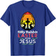 Silly Rabbit Easter For Jesus Retro Christian Men Women Kids T-Shirt - T-Shirt | Royal