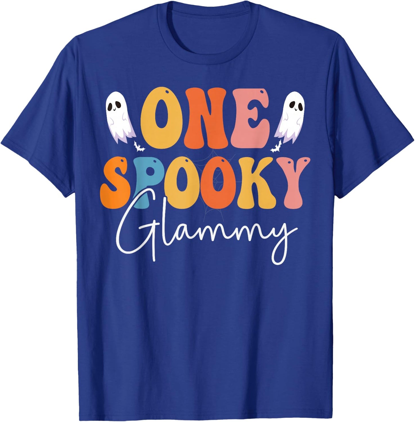 One Spooky Glammy Groovy Funny Women Ghost Boo Halloween T-Shirt - T-Shirt | Royal