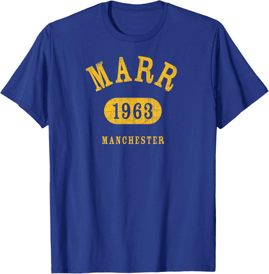 MARR Athletic Design With Details T-Shirt - T-Shirt | Royal