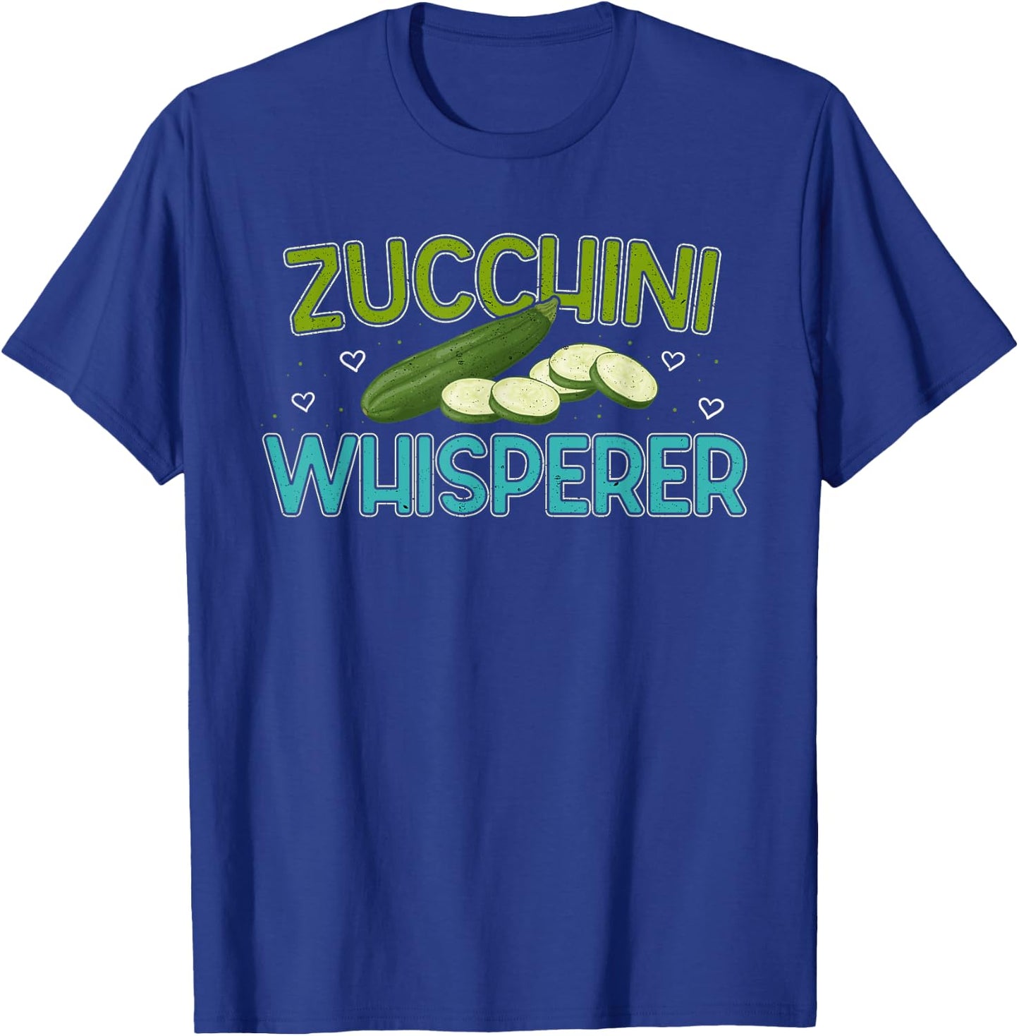 Zucchini Whisperer Funny Veggie Vegetable Farmer Vegetarian T-Shirt - T-Shirt | Royal