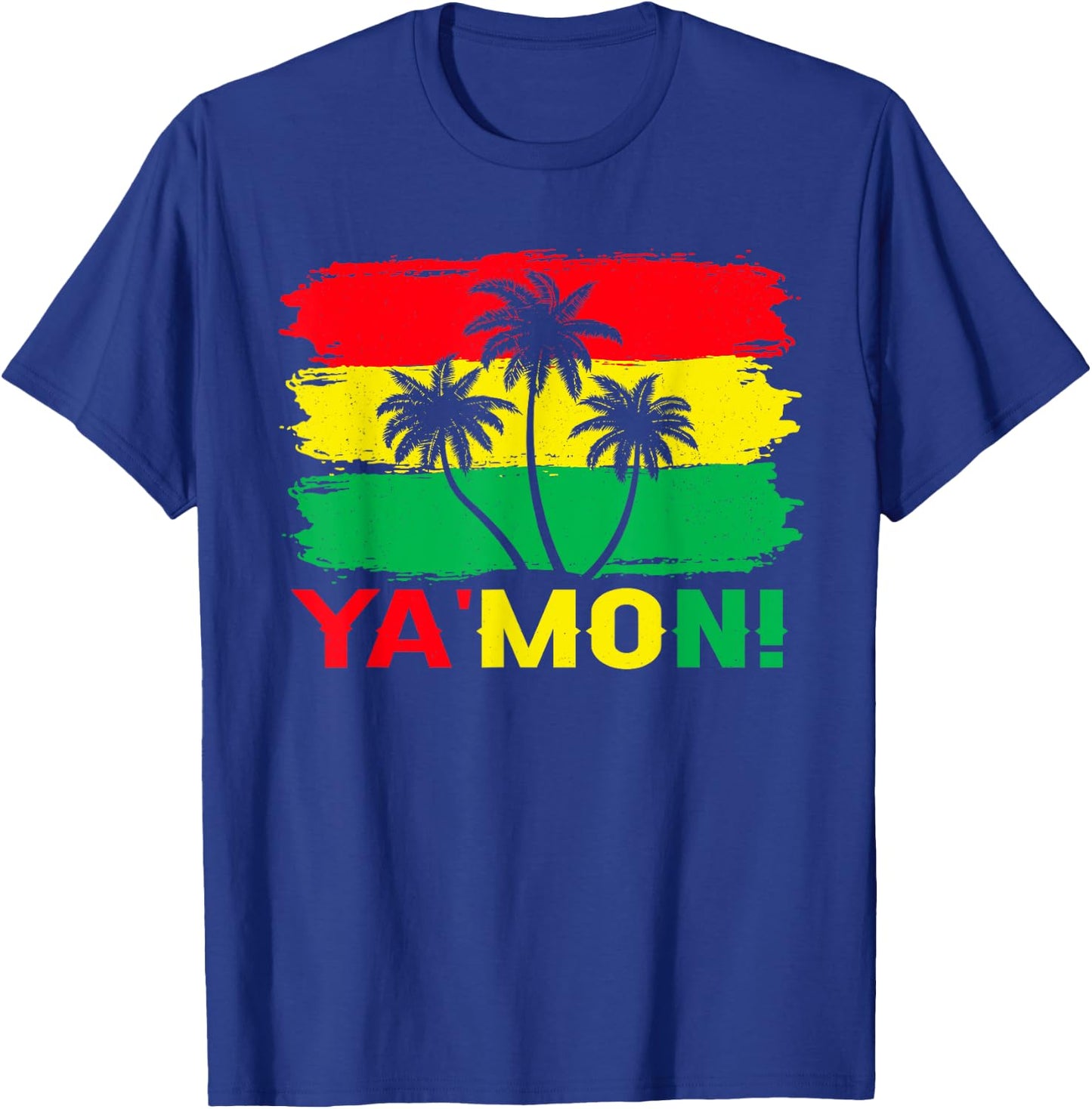 Ya Mon Jamaica Vacation Rasta Reggae Roots T-Shirt - T-Shirt | Royal