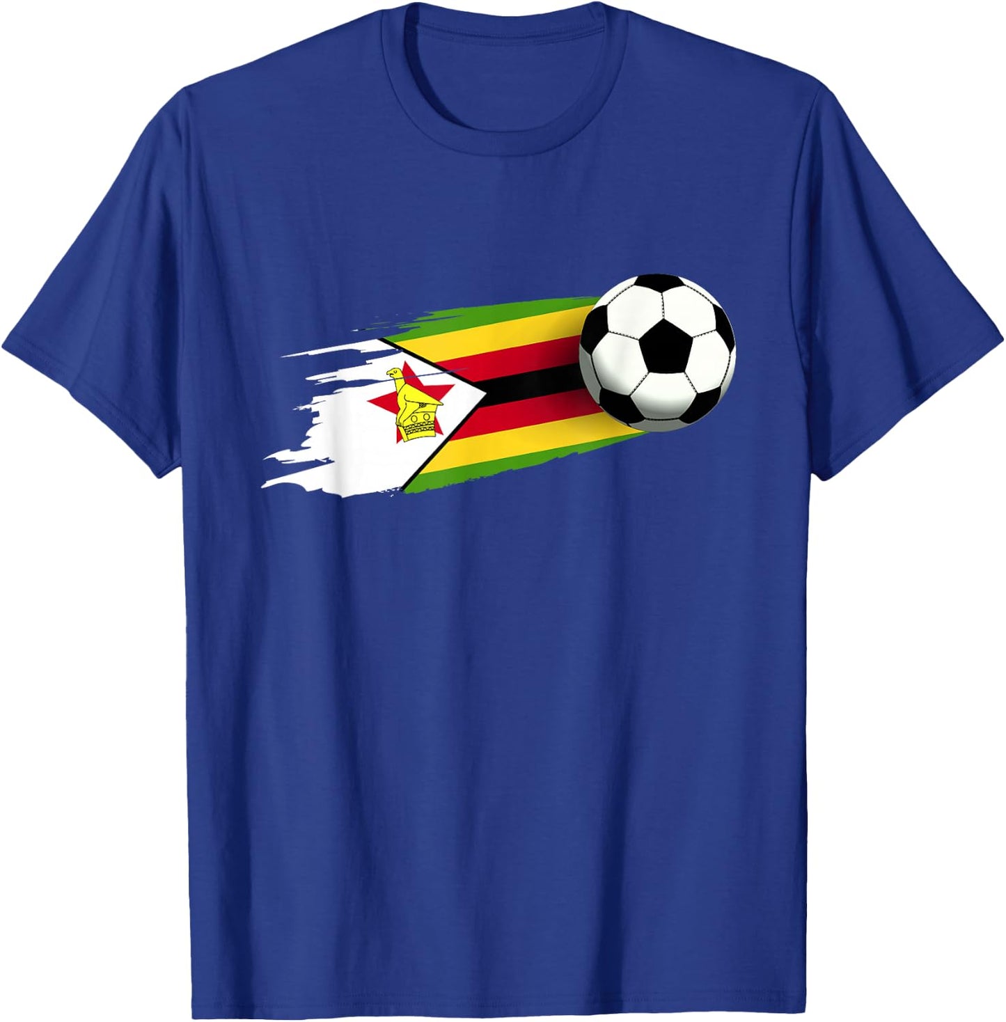 Zimbabwe Flag Jersey Zimbabwe Soccer Team Zimbabwe T-Shirt - T-Shirt | Royal