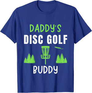 Kids Daddy's Disc Golf Boy Girl Frisbee Golfing Disc Golf T-Shirt - T-Shirt | Royal