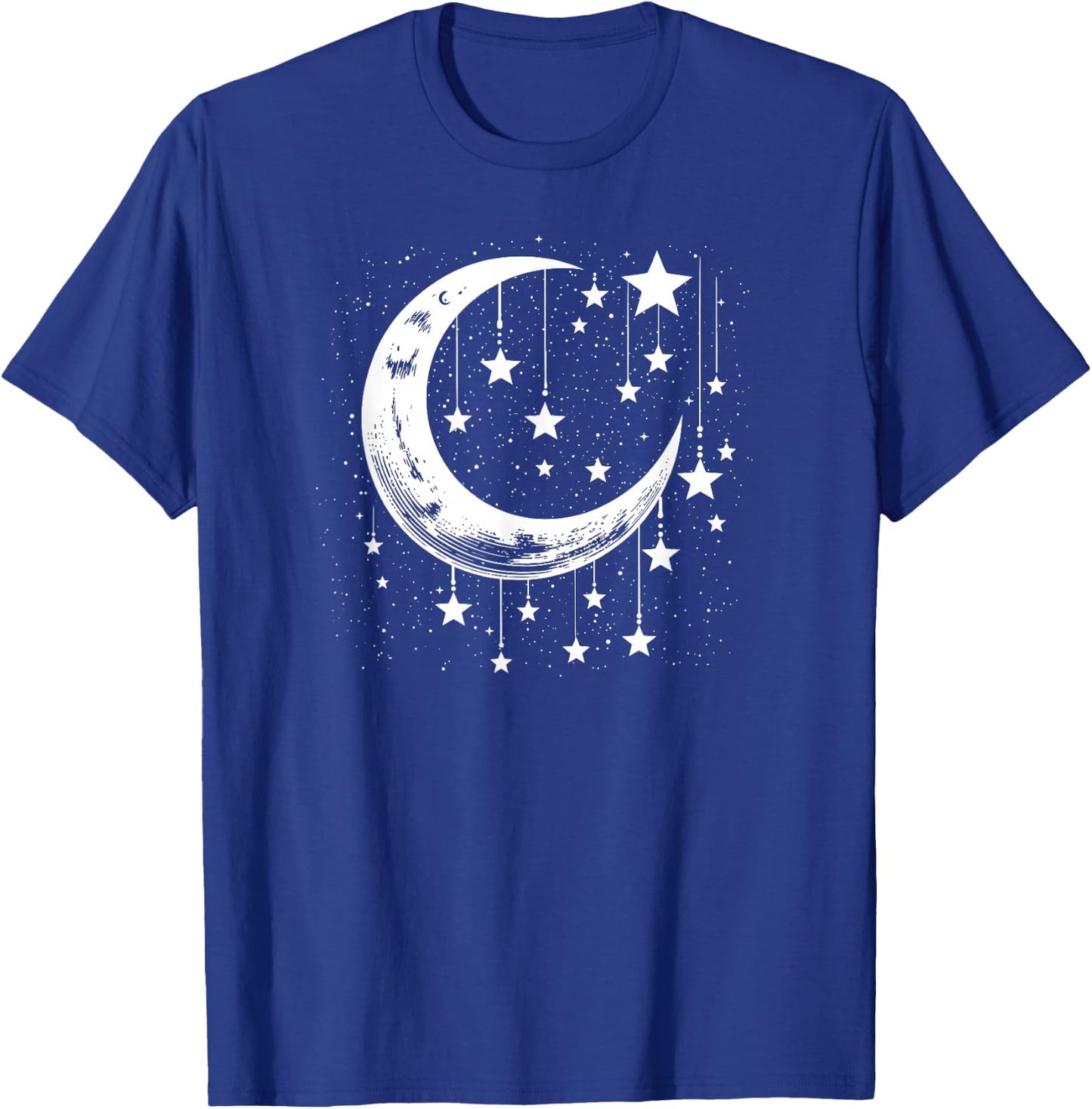 Galaxy Night Sky Moon Lunar Stars Love T-Shirt - T-Shirt | Royal
