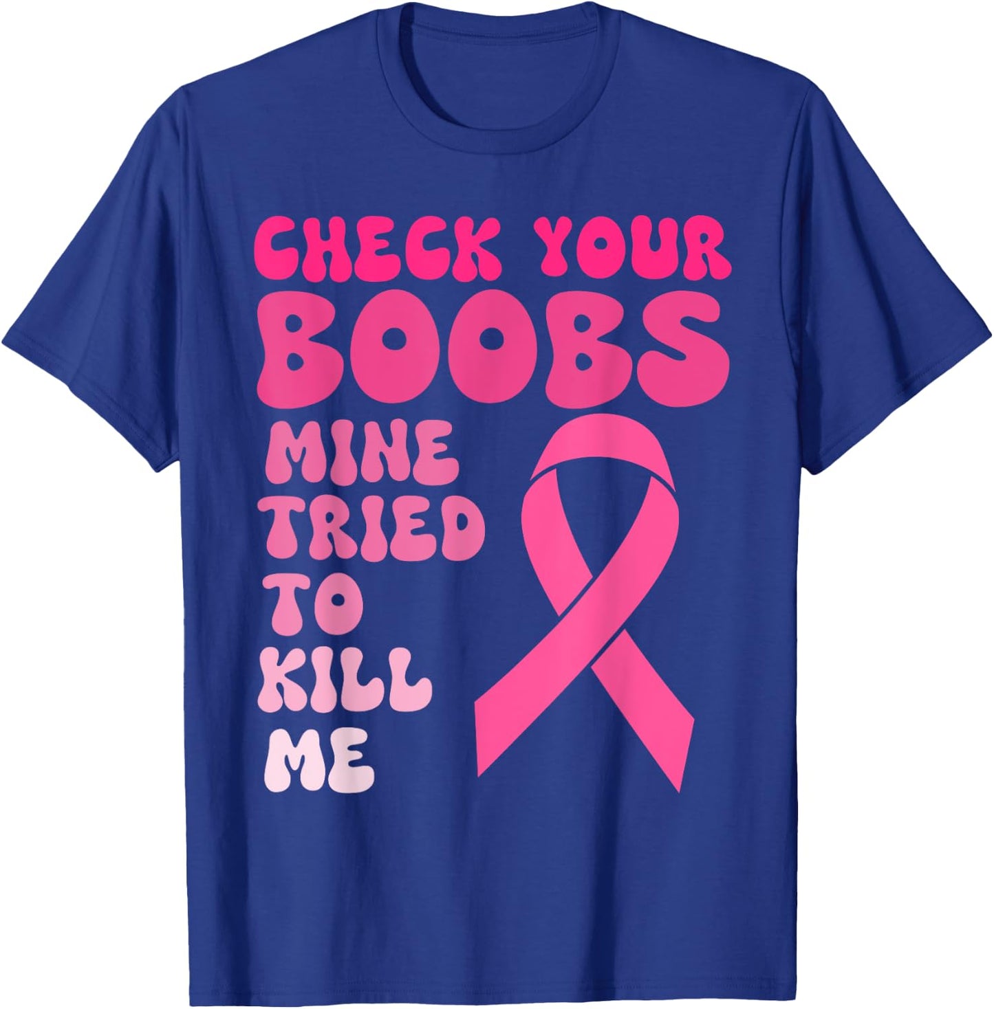 Breast Cancer Awereness Supporter, Fighter & Survivor Women T-Shirt - T-Shirt | Royal