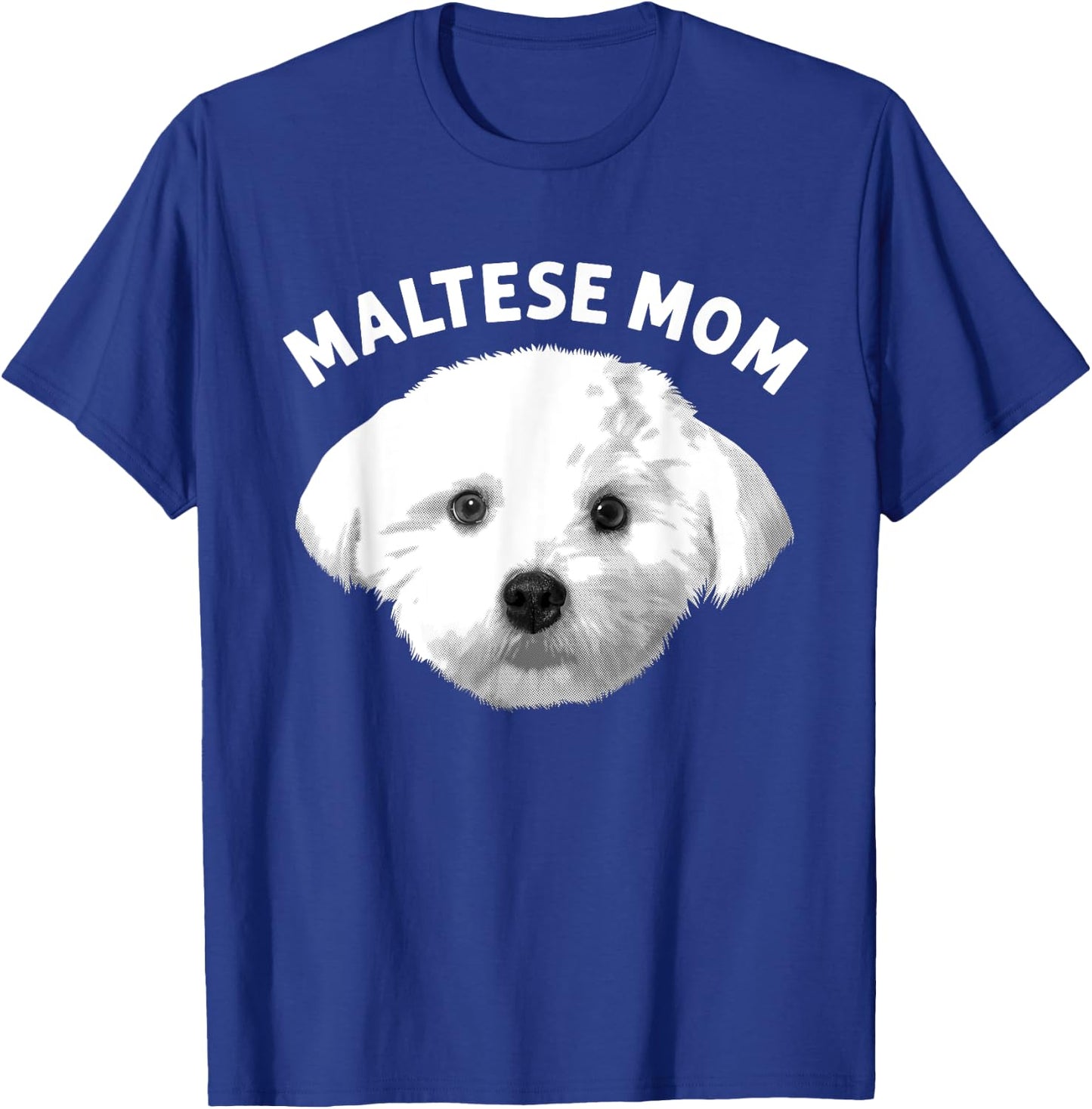 Cool Maltese Mom Girls Dog Groomer Dog Lover Owner T-Shirt - T-Shirt | Royal