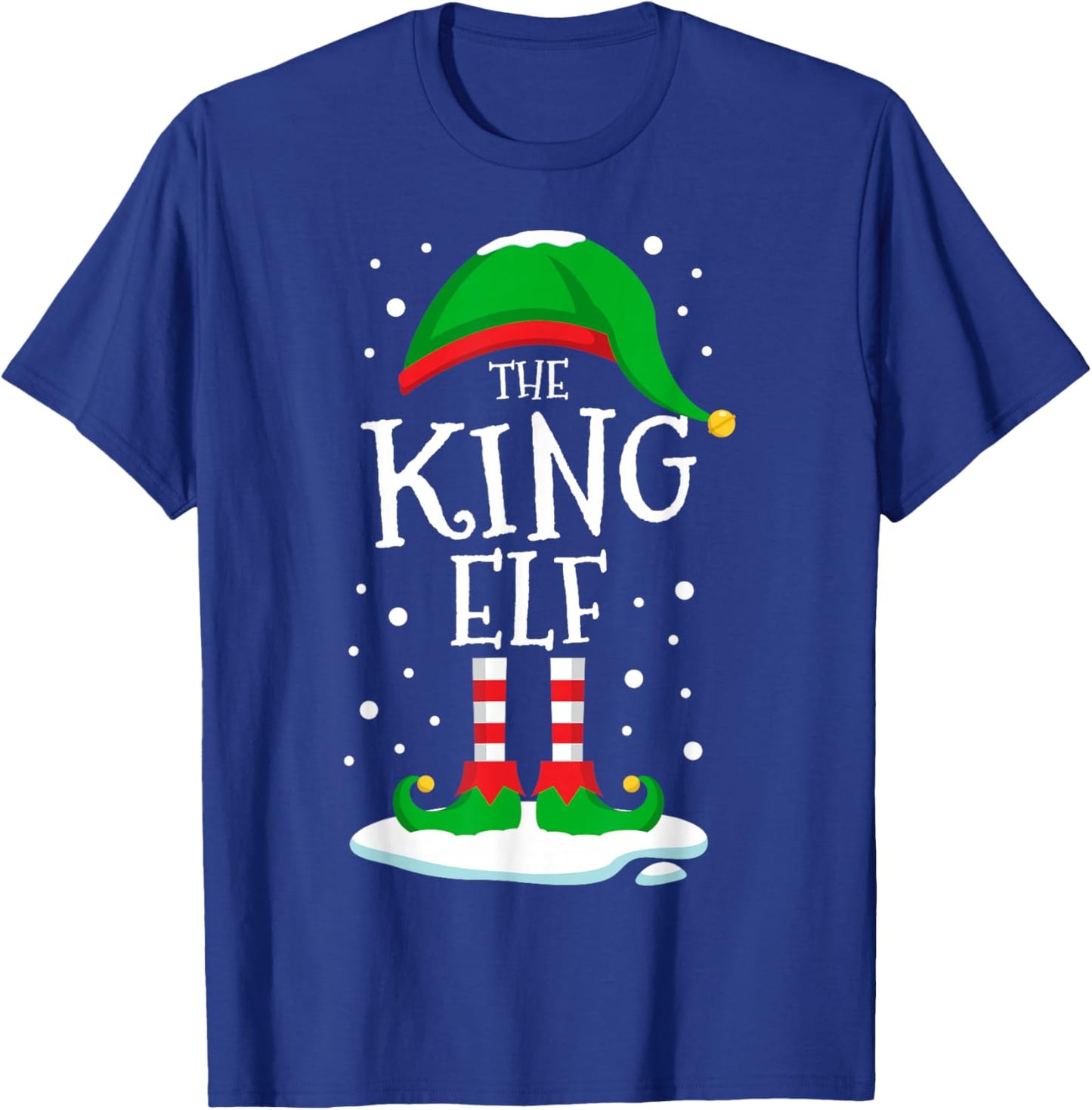 The King Elf Christmas Family Matching Xmas Funny Men Boys T-Shirt - T-Shirt | Royal
