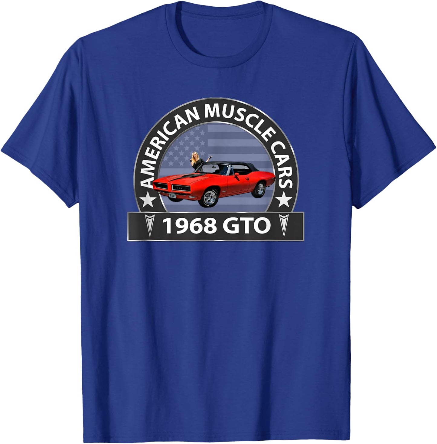 Muscle Cars,1968 Gto, Vintage Cars, Classic Cars, 1960's T-Shirt - T-Shirt | Royal