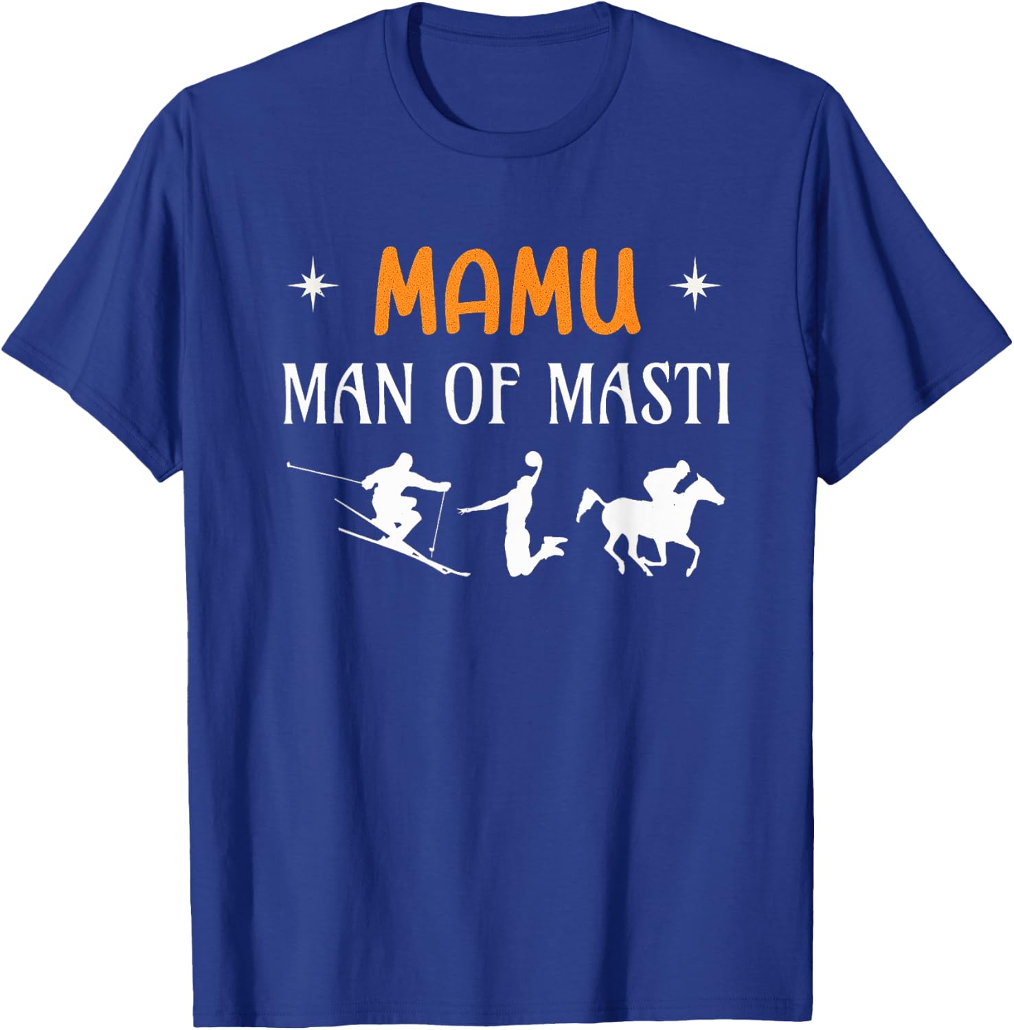 Mamu Man of Masti, Cool Mamu Desi Uncle T-Shirt - T-Shirt | Royal