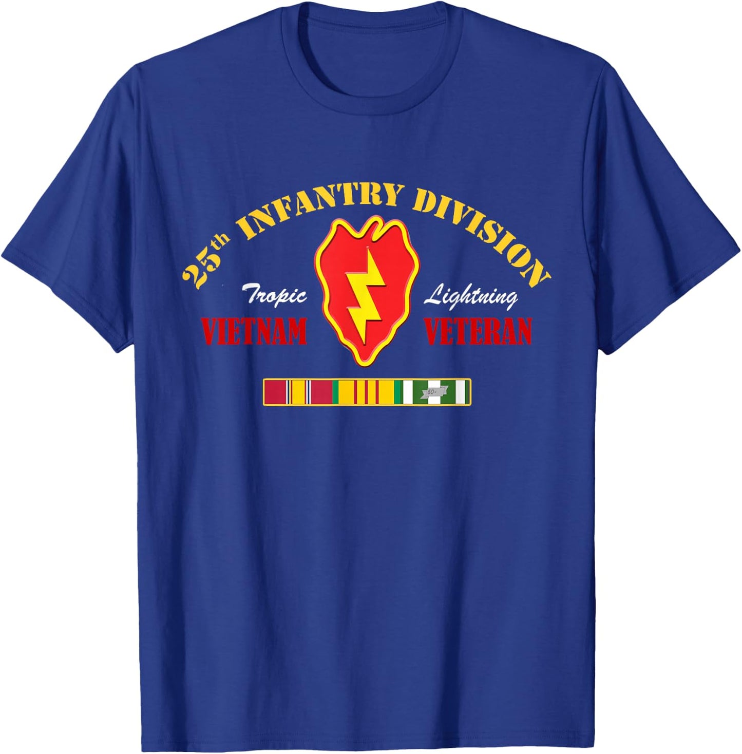 25th Infantry Division Vietnam Veteran T-Shirt - T-Shirt | Royal