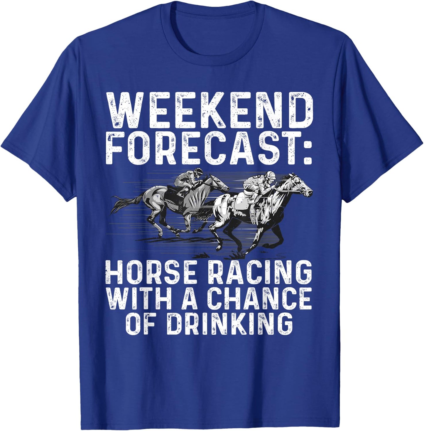 Cool Horse Racing Design Women Derby Horse Racing T-Shirt - T-Shirt | Royal