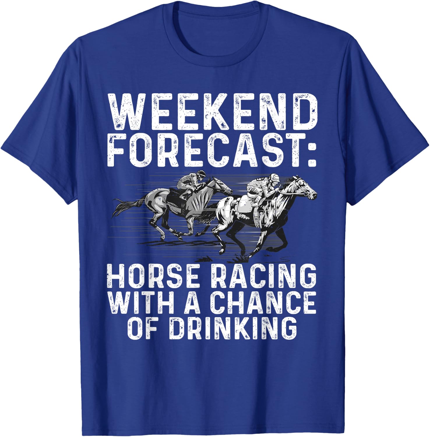 Cool Horse Racing Design Women Derby Horse Racing T-Shirt - T-Shirt | Royal