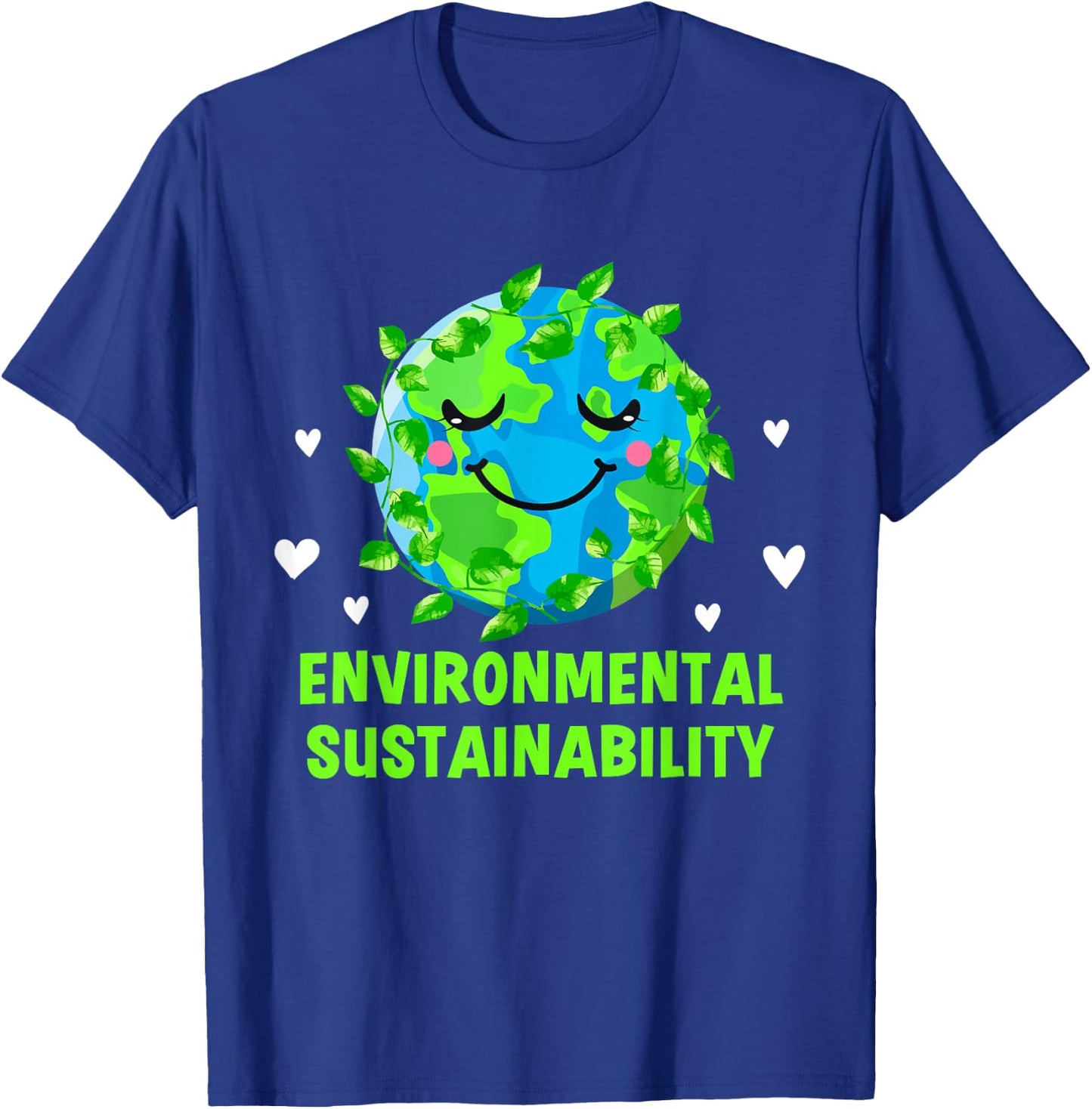 Environmental Sustainability Ecology Sustainable Ecosystem T-Shirt - T-Shirt | Royal
