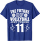 11 Year Old Birthday Funny Volleyball Player T-Shirt - T-Shirt | Royal