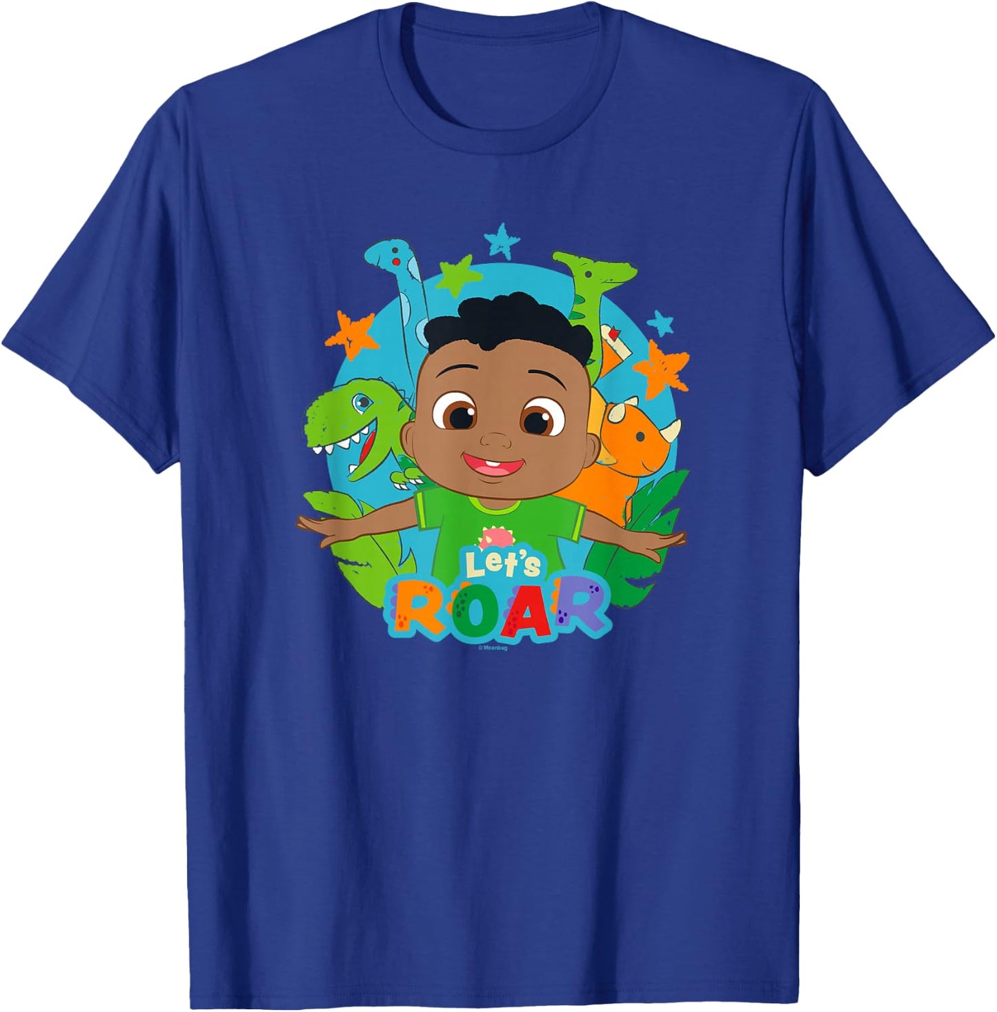 CoComelon Cody Let's Roar Dino Box Up T-Shirt - T-Shirt | Royal