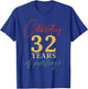 Celebrating 32 years of marriage 32nd Wedding anniversary T-Shirt - T-Shirt | Royal