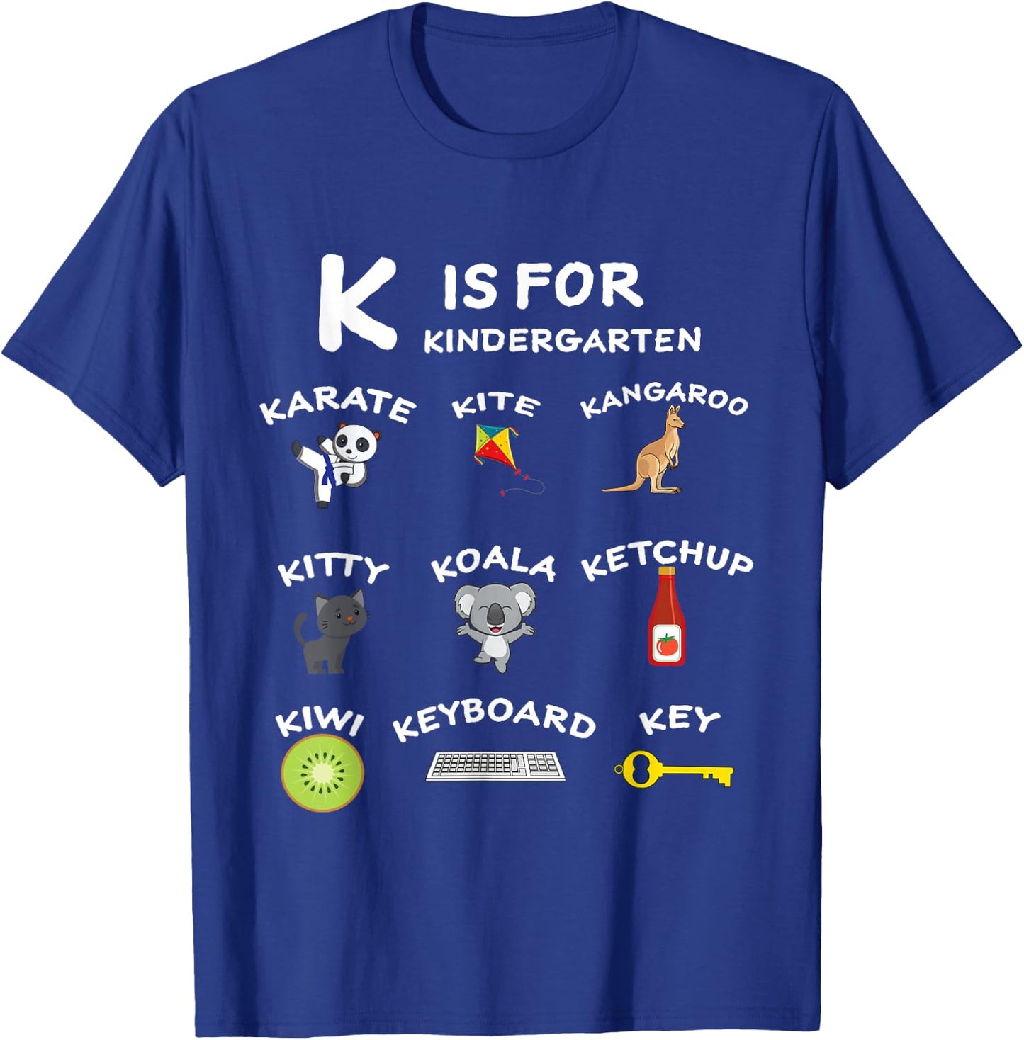 Kindergarten learning K is for koala K is for kindergarten T-Shirt - T-Shirt | Royal