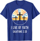I Live Faith Galatians 2 20 T-Shirt - T-Shirt | Royal