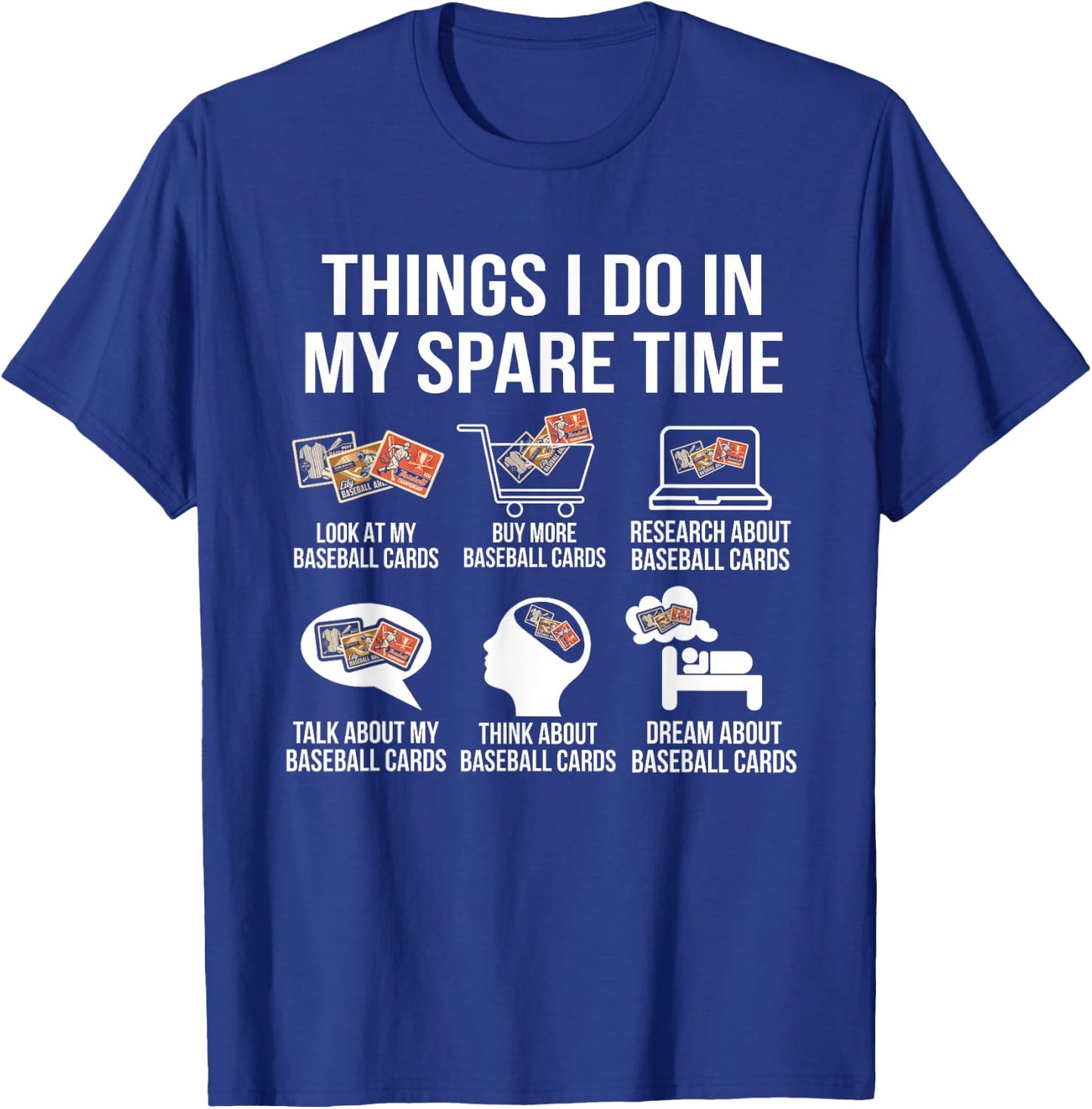Baseball Card Collector T-Shirt - T-Shirt | Royal