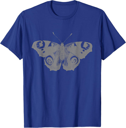 Vintage Butterfly Graphic T-Shirt - T-Shirt | Royal