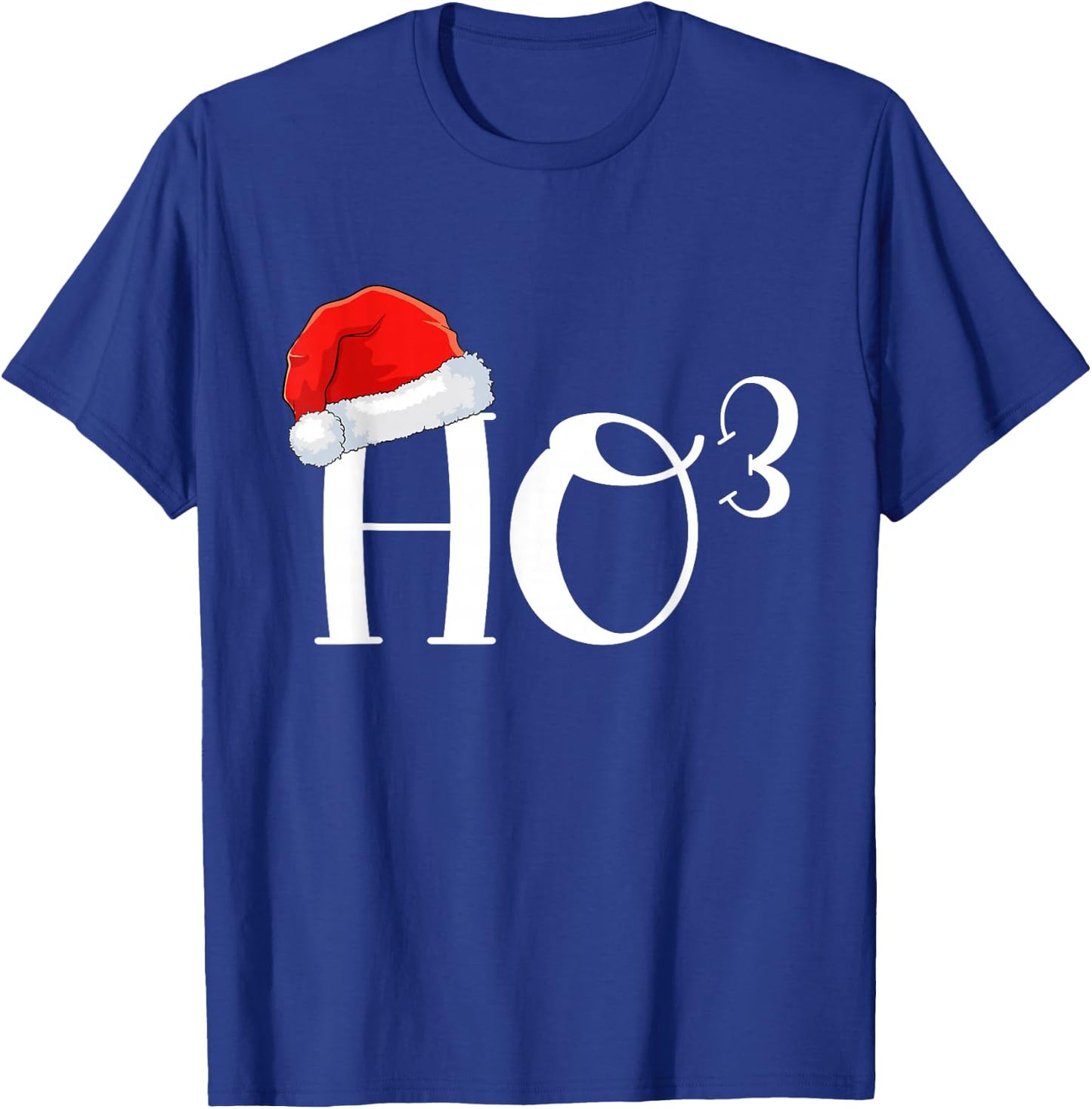 Funny Santa Ho Ho Ho To The Third Power Math Lover Christmas T-Shirt - T-Shirt | Royal