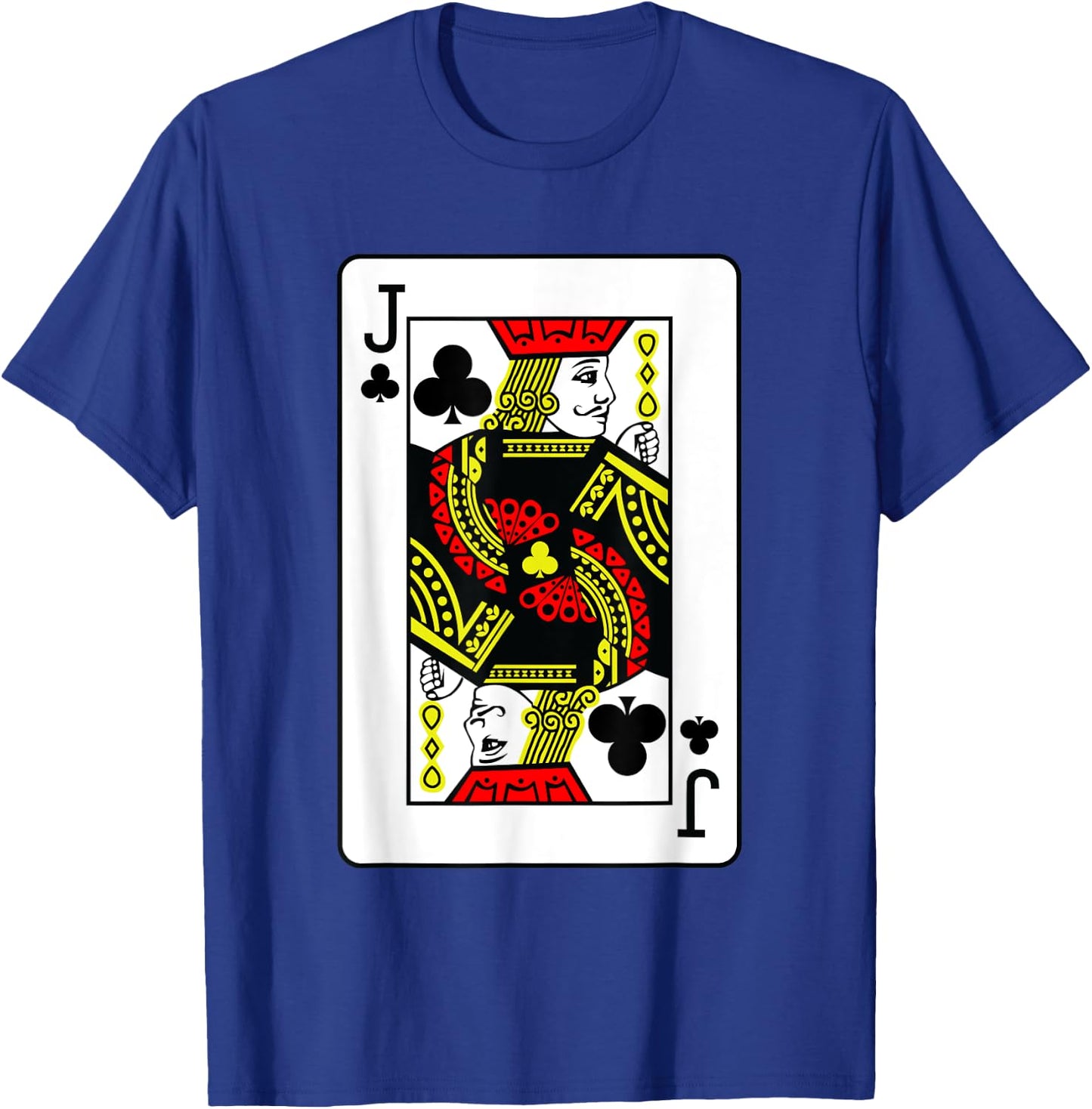 Jack Of Clubs Poker Card Games Playing Cards Black Jack T-Shirt - T-Shirt | Royal