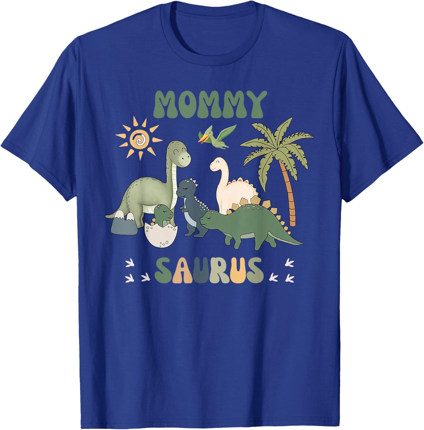 Mommysaurus T Rex Dinosaur Mommy Saurus Family Matching T-Shirt - T-Shirt | Royal