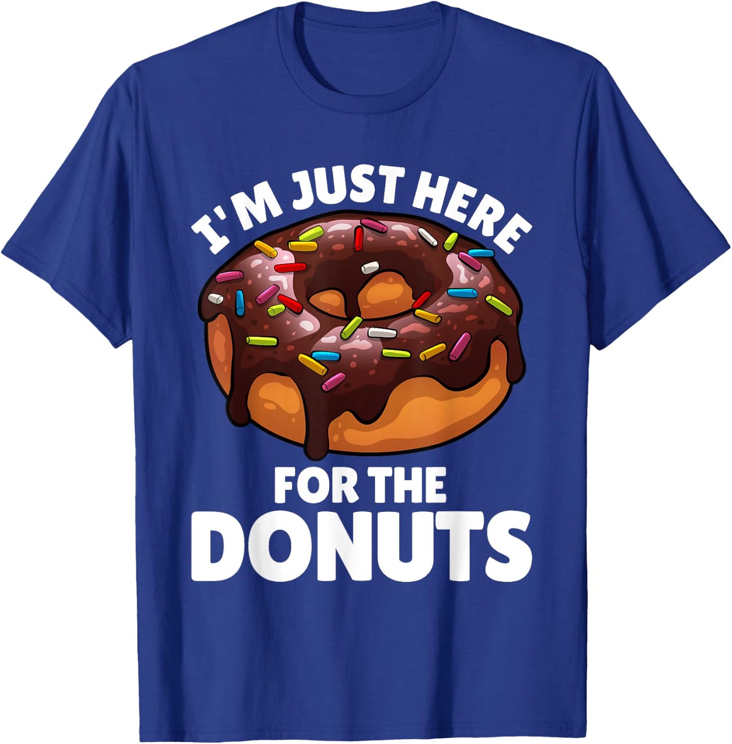 Donut Art Women Food Doughnut Dessert Donut Lover T-Shirt - T-Shirt | Royal