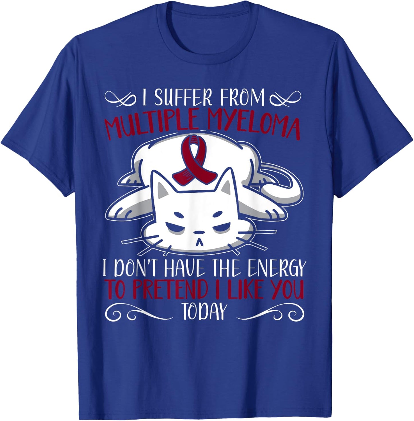 Multiple Myeloma Warrior Myeloma Cancer Awareness T-Shirt - T-Shirt | Royal