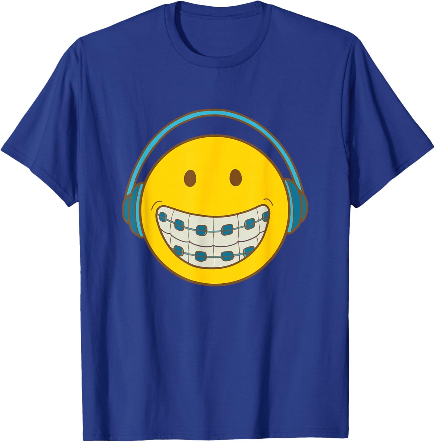 SMILE BRACE FACE Orthodontic Orthodontist Orthodontal T-Shirt - T-Shirt | Royal