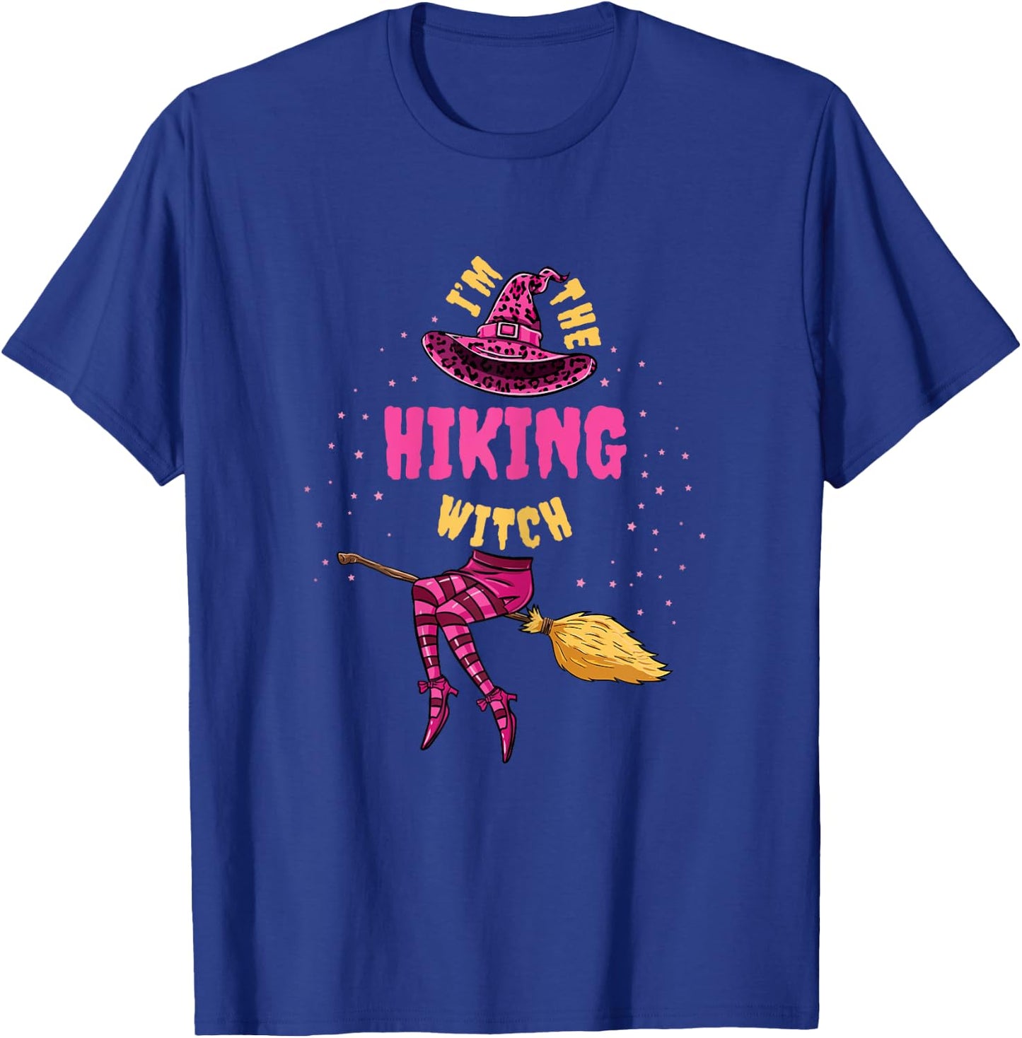 Im The Hiking Witch Halloween Matching T-Shirt - T-Shirt | Royal