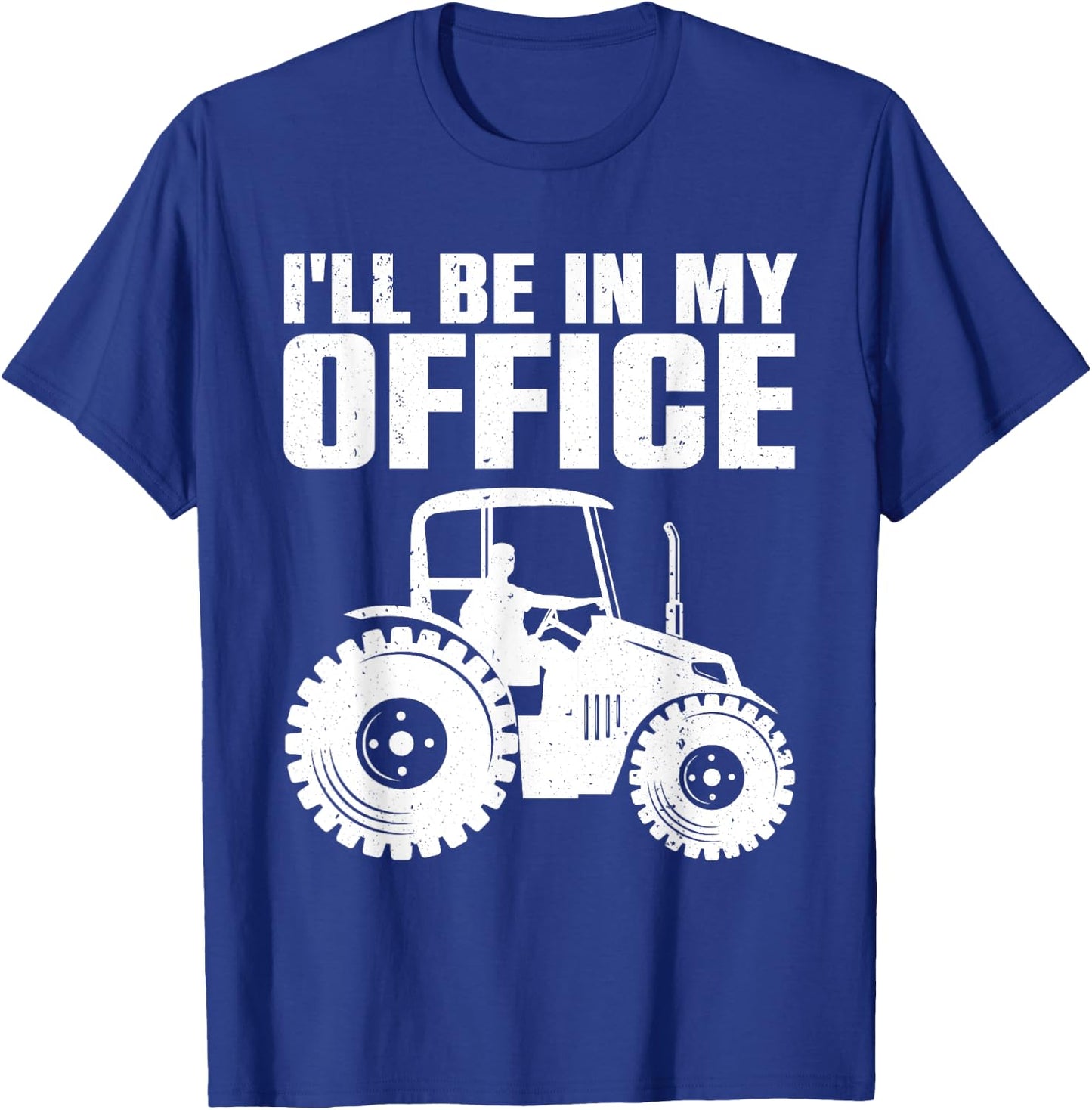 Best Tractor Women Farming Agriculture Farmer Office T-Shirt - T-Shirt | Royal